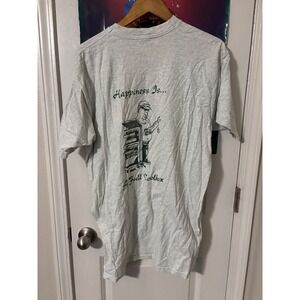 Vintage Happiness Is A Full Toolbox Graphic T-Shirt Mens XL Gray 90s Tee